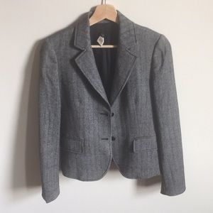 J. Crew Factory Sz 4 wool herringbone blazer